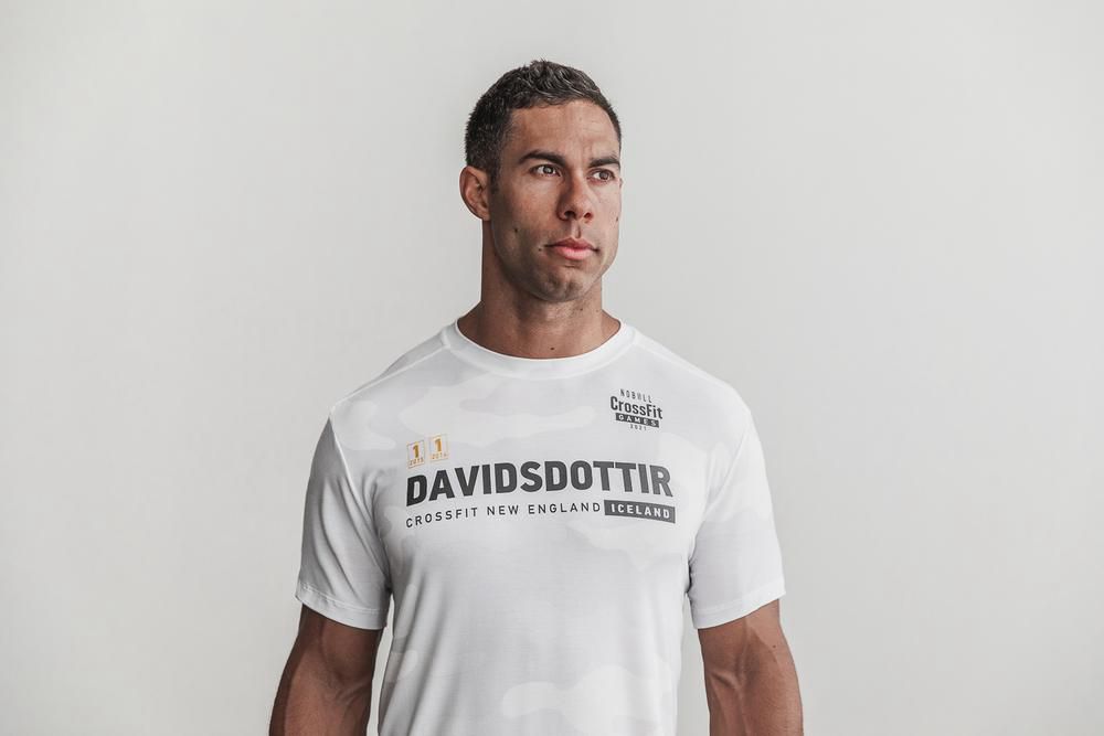 NOBULL Men's Crossfit Games® 2021 (Davidsdottir) Jersey - White Camo - Ireland (7206ZMBOV)